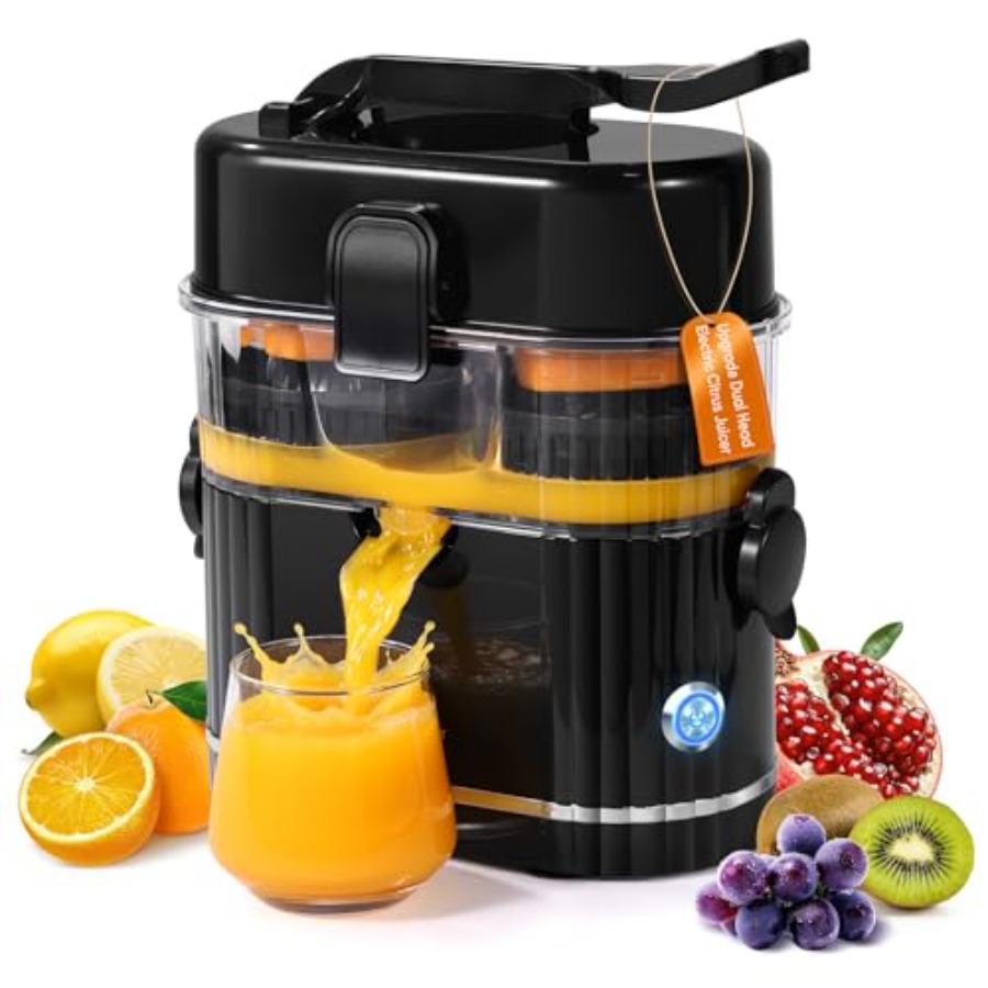 Cold Press Juicer - Electric Orange Juicer for citrus fruits,