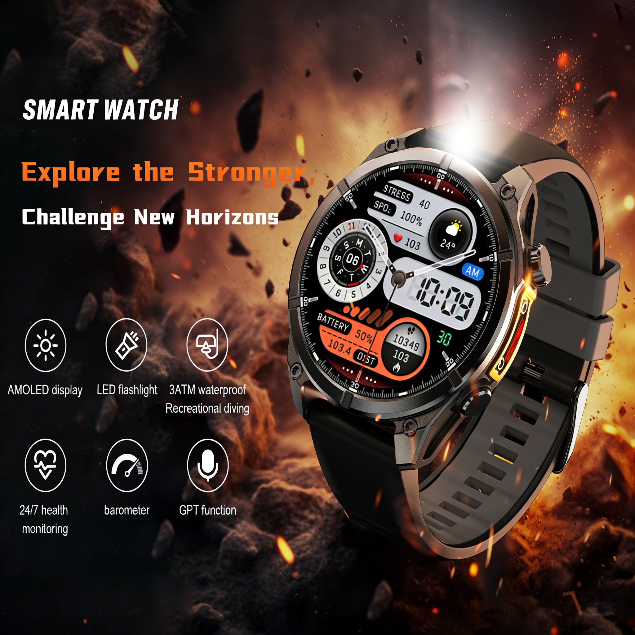 Health Wellness Trends 2026 - 2026 HD300 Smart Watch AMOLED Path