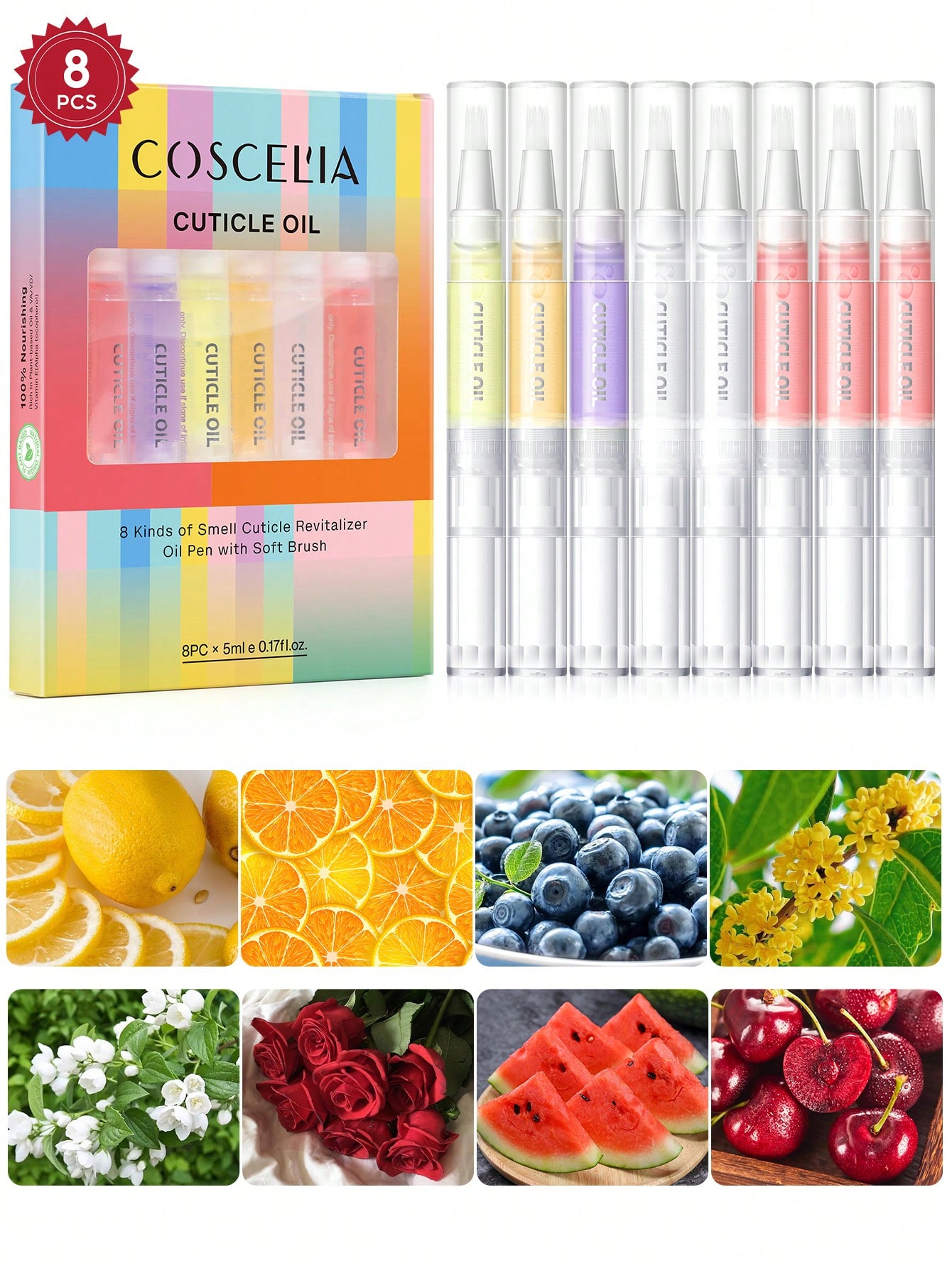 Health & Wellness Lubbock - coscelia 1/4/5/8/16PCS 5ML Nail Cuticle Oil