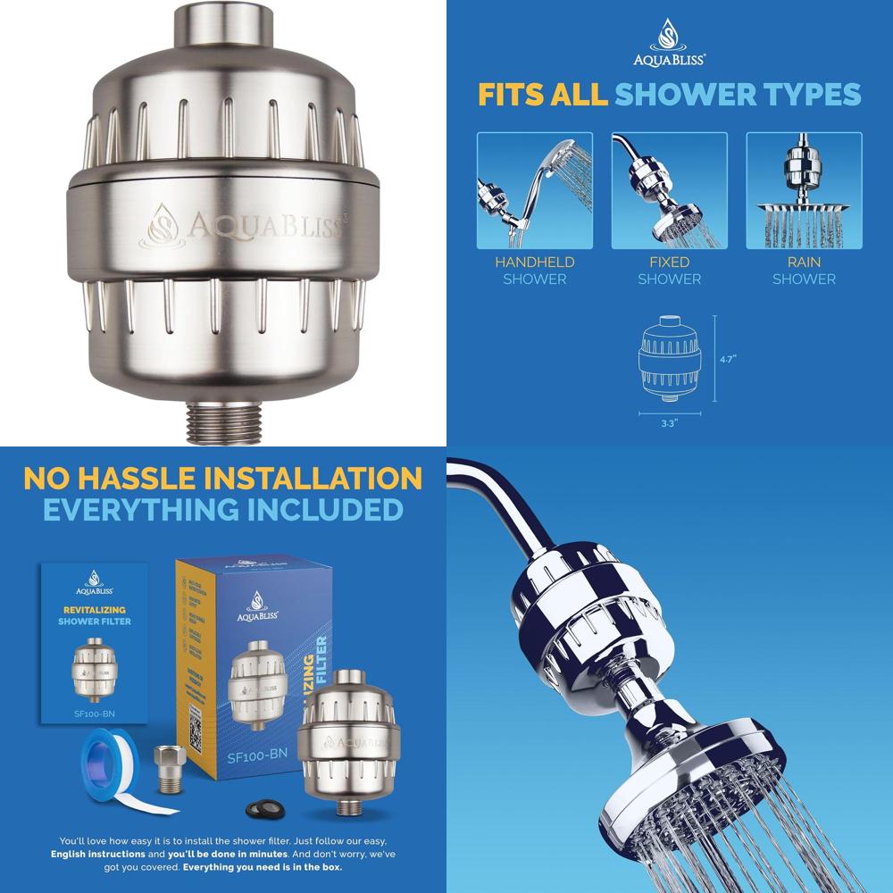 Health & Wellness Lubbock - High Output AquaBliss Shower Filter -