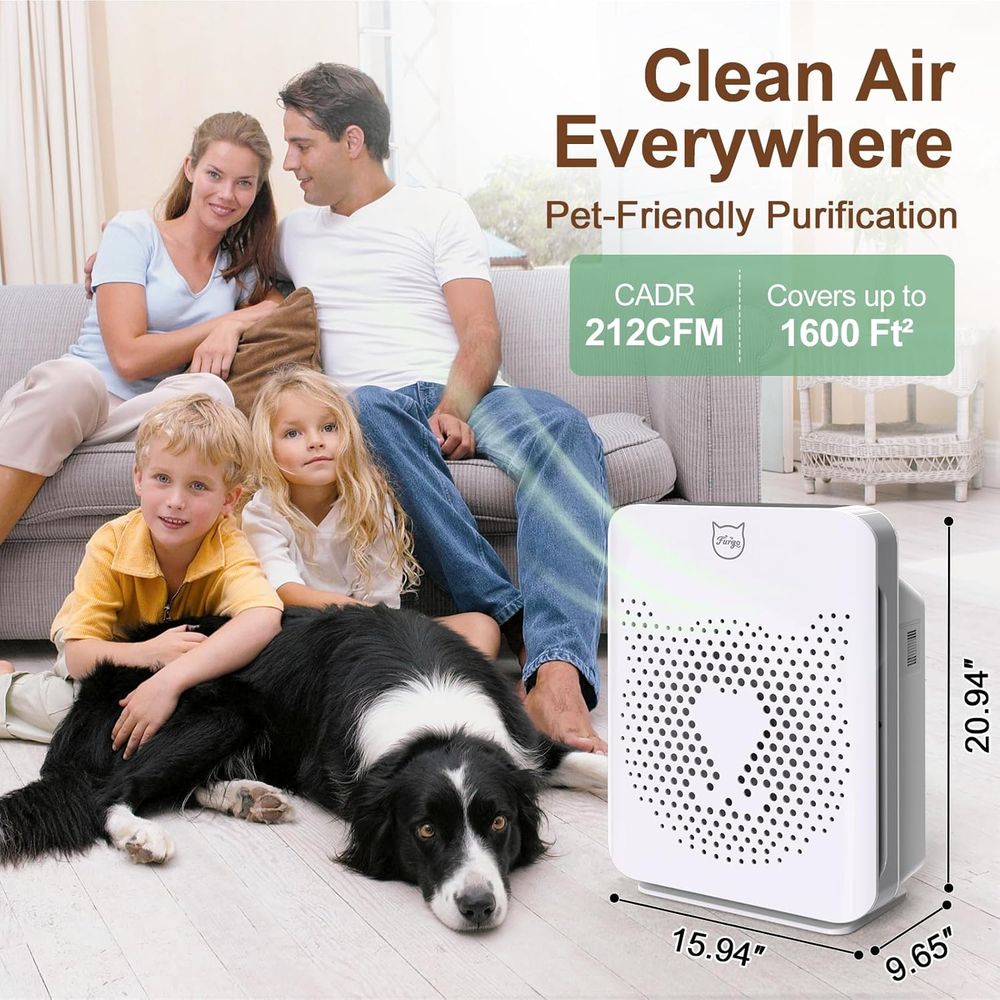 2-in-1 HEPA Air Purifier for P - Air Purifier Hepa reseña y precio
