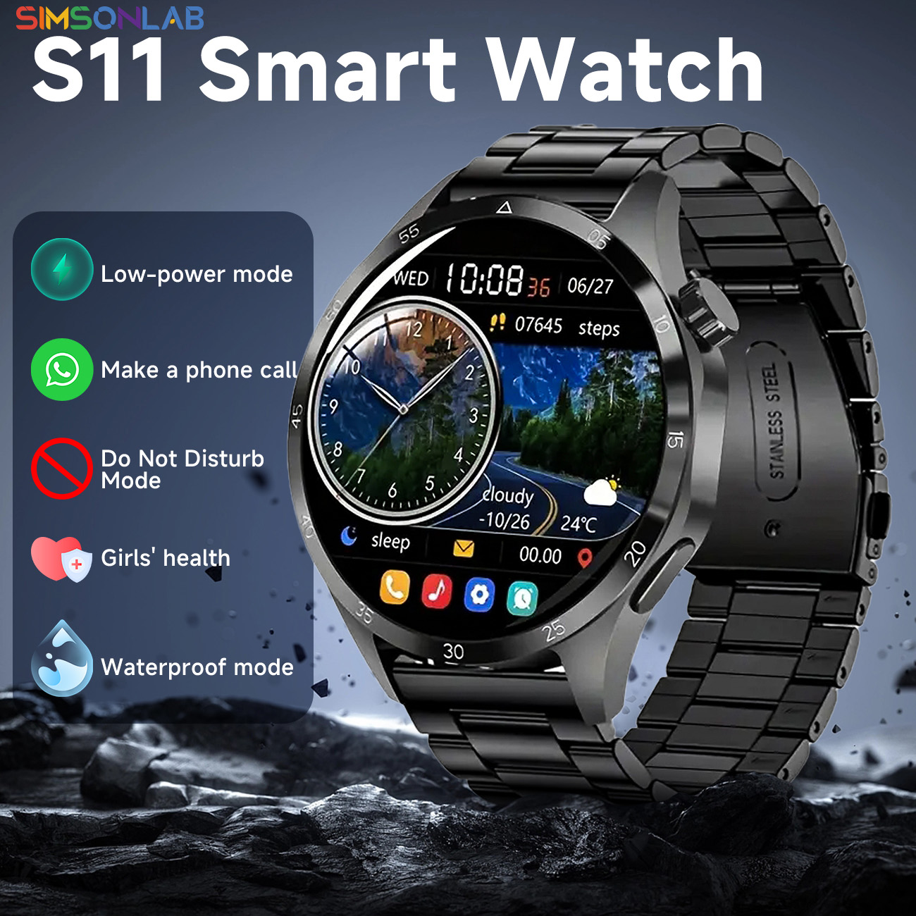 New Smartwatch Android IOS 1.5 - Health Wellness Trends 2026 reseña y precio