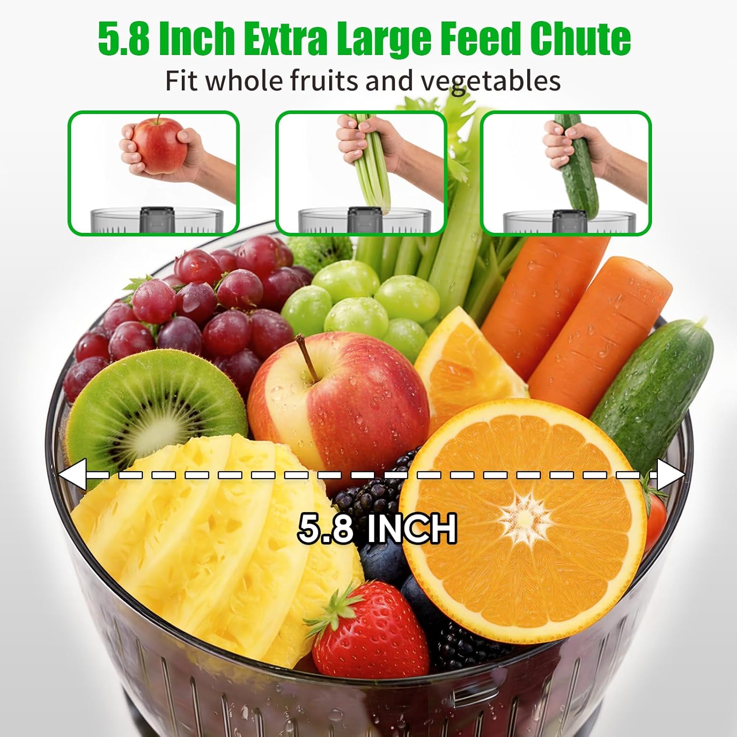 Cold Press Juicer, 300W Slow M - Cold Press Juicer reseña y precio