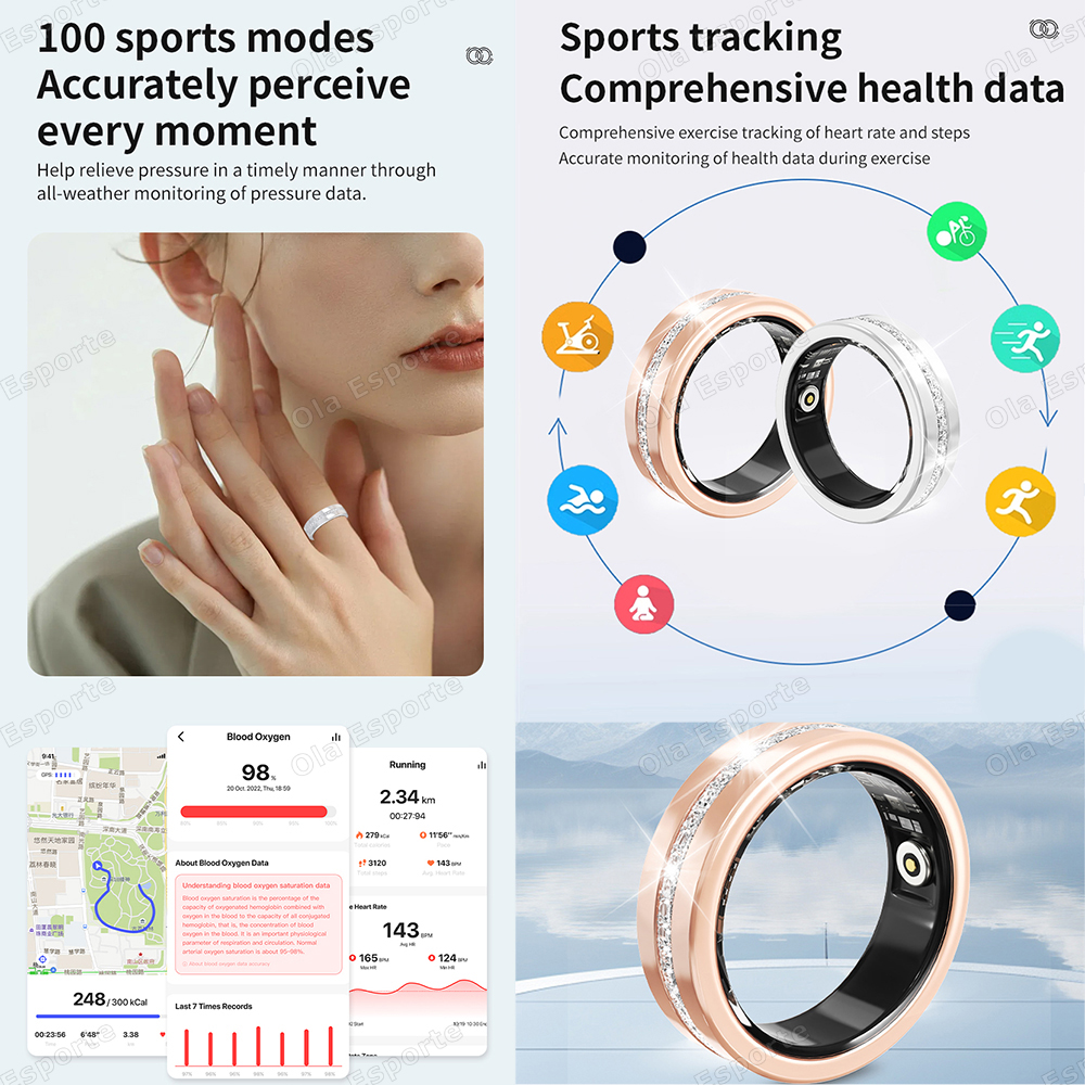 2025 New Smart Ring Lady Heart - Women'S Health & Wellness Center reseña y precio
