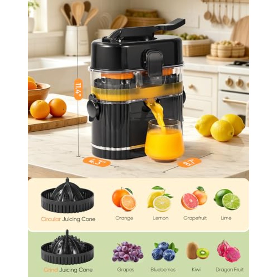 Electric Orange Juicer for cit - Cold Press Juicer reseña y precio