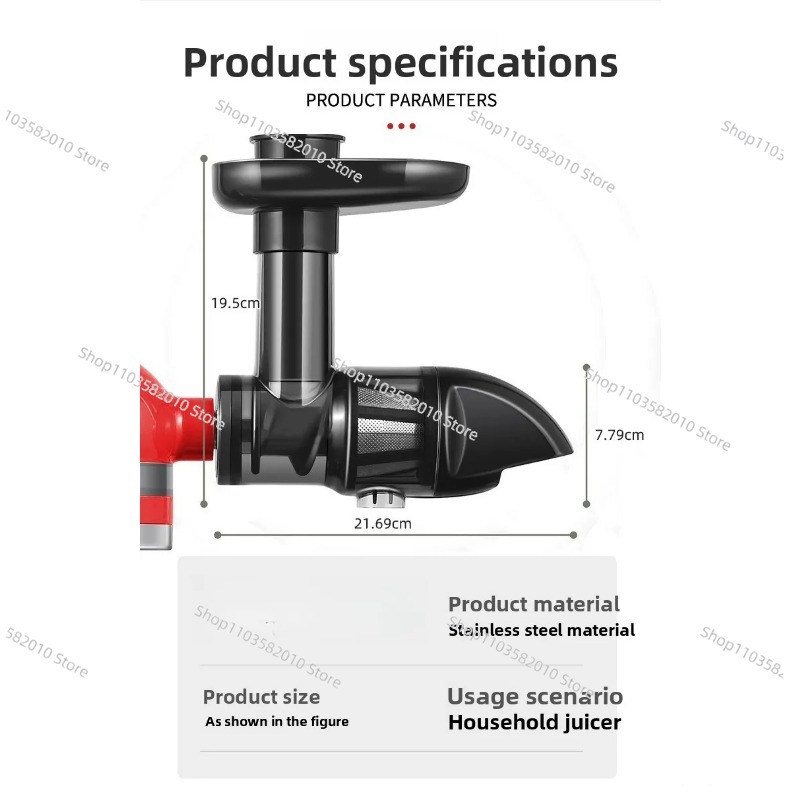 Horizontal Slow Masticating Ju - Cold Press Juicer reseña y precio