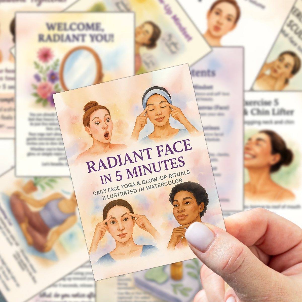 24pcs Radiant Face Yoga Cards, - Health Wellness Yoga reseña y precio