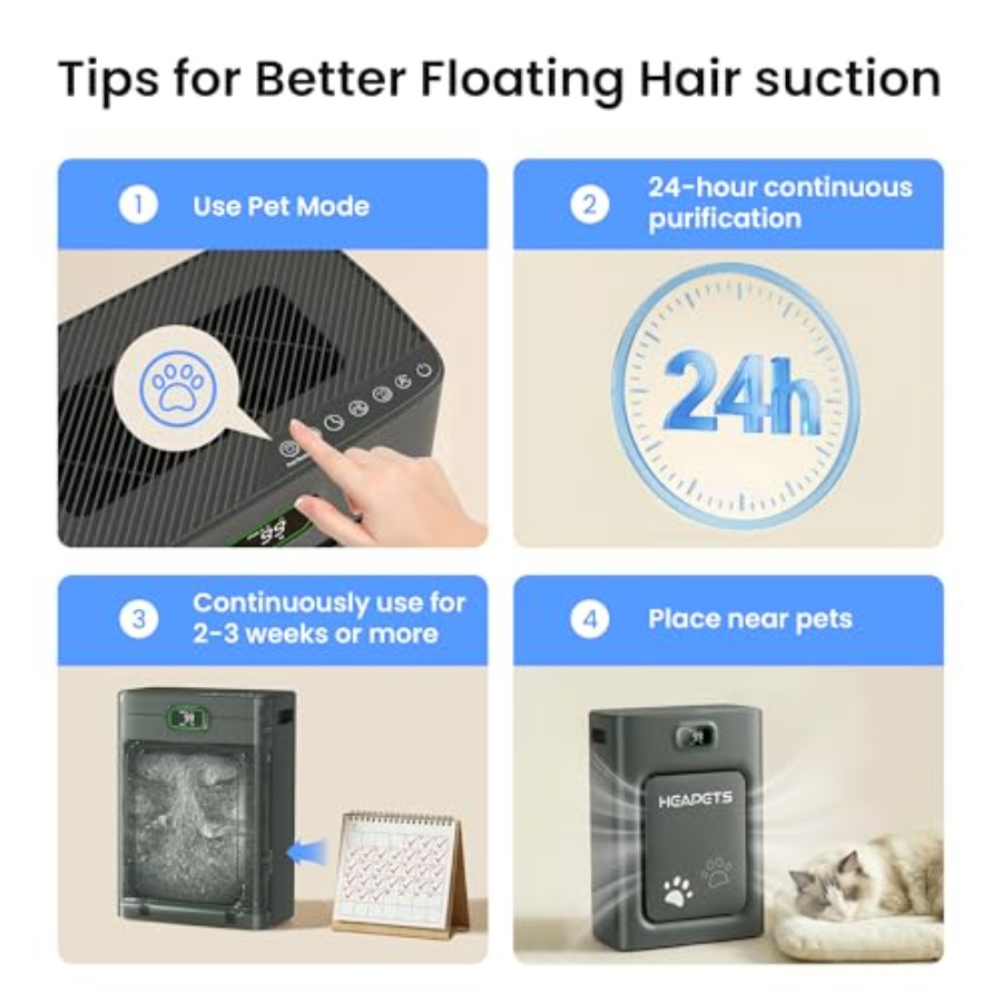 Pet Air Purifier for Home Larg - Air Purifier Hepa reseña y precio