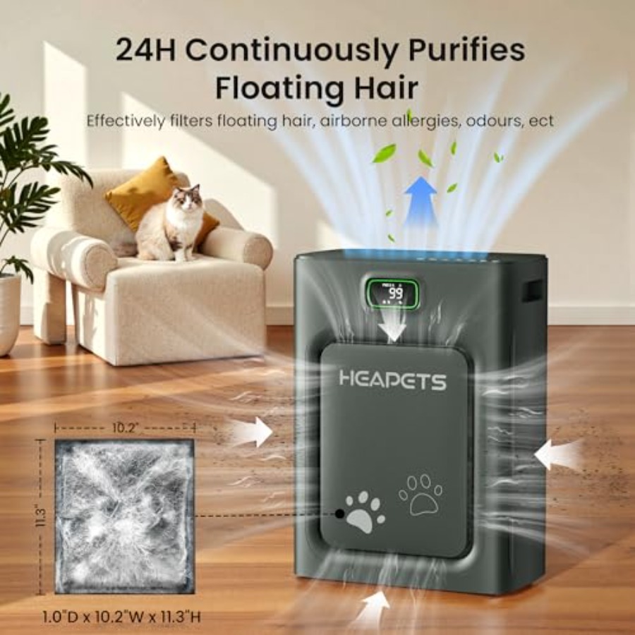 Pet Air Purifier for Home Larg - Air Purifier Hepa reseña y precio