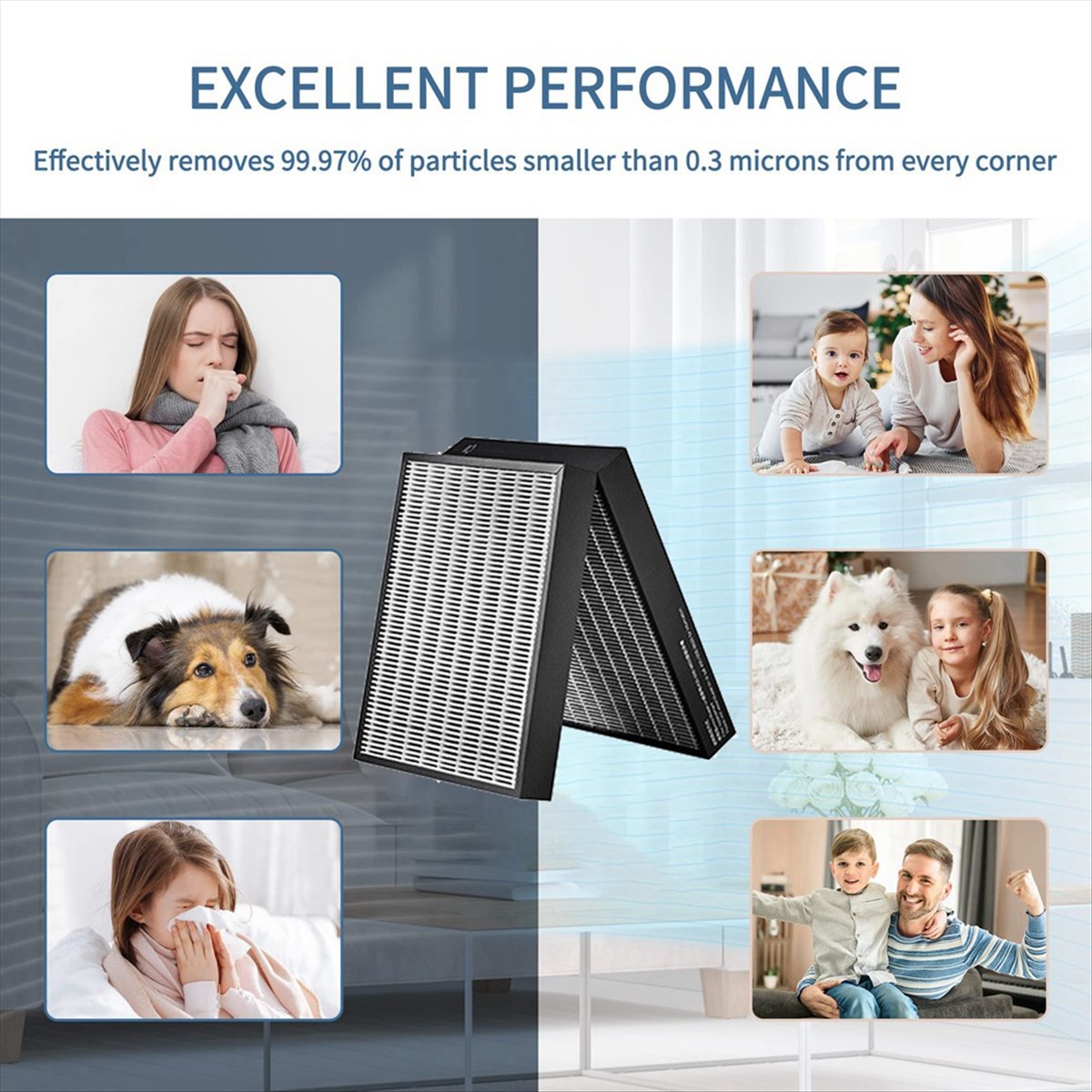 7400 Air Purifier Filter Repla - Air Purifier Hepa reseña y precio