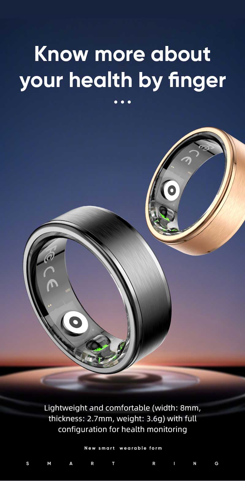 R03 Smart Ring Men Women With  - Women'S Health & Wellness Center reseña y precio