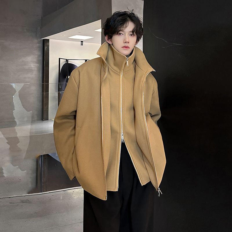 Wool Blend Jacket Man Black Me - Health Wellness Yoga reseña y precio