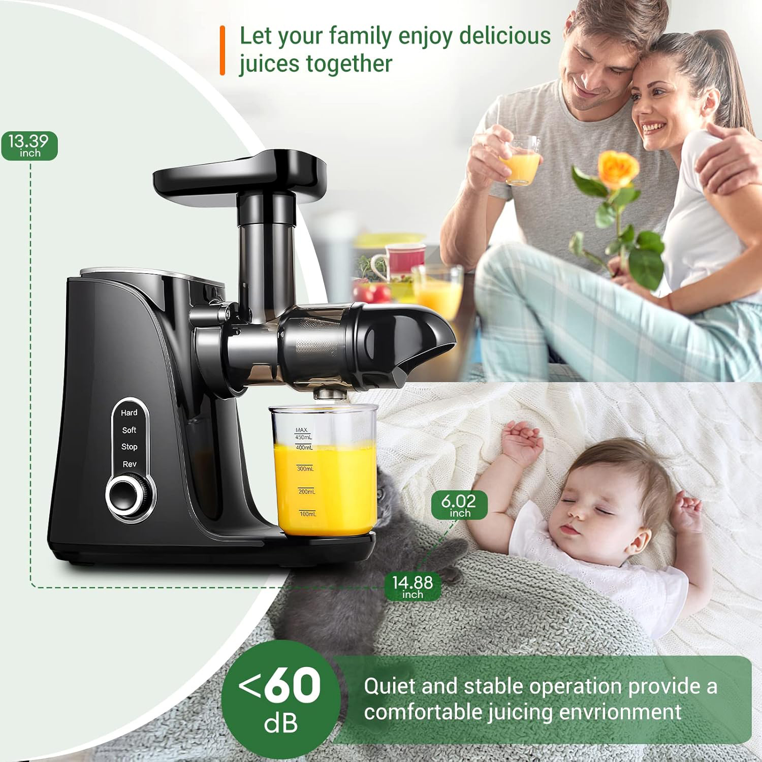 &* QANA Juicer Machines,Slow C - Cold Press Juicer reseña y precio