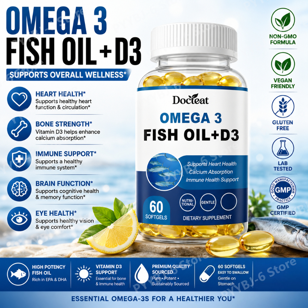 Omega-3 Fish Oil Supports Card - Wellness Health Nutrition reseña y precio