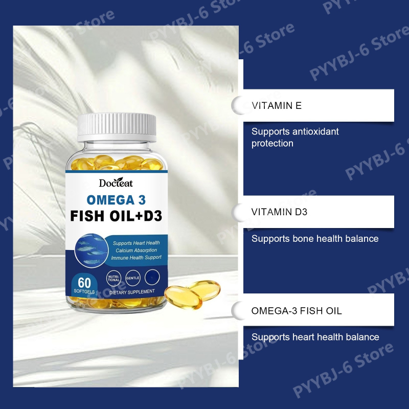 Omega-3 Fish Oil Supports Card - Wellness Health Nutrition reseña y precio