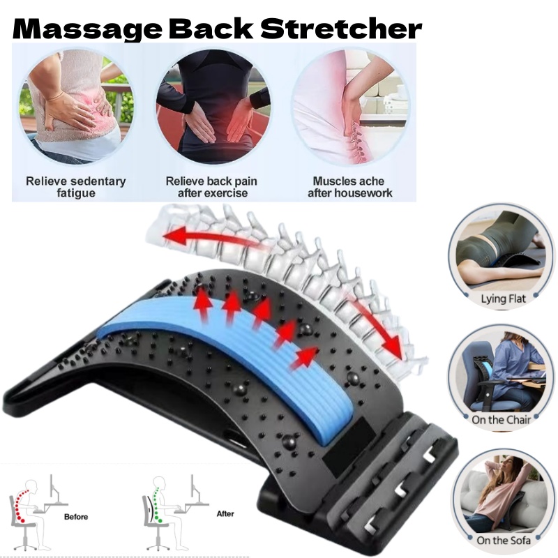 Back Massage Muscle Relaxation - Back Stretcher Lumbar reseña y precio