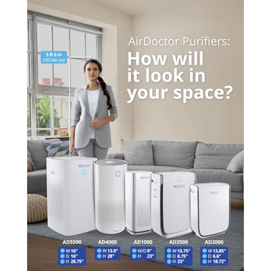 AD1000 HEPA Air Purifier for g - Air Purifier Hepa reseña y precio