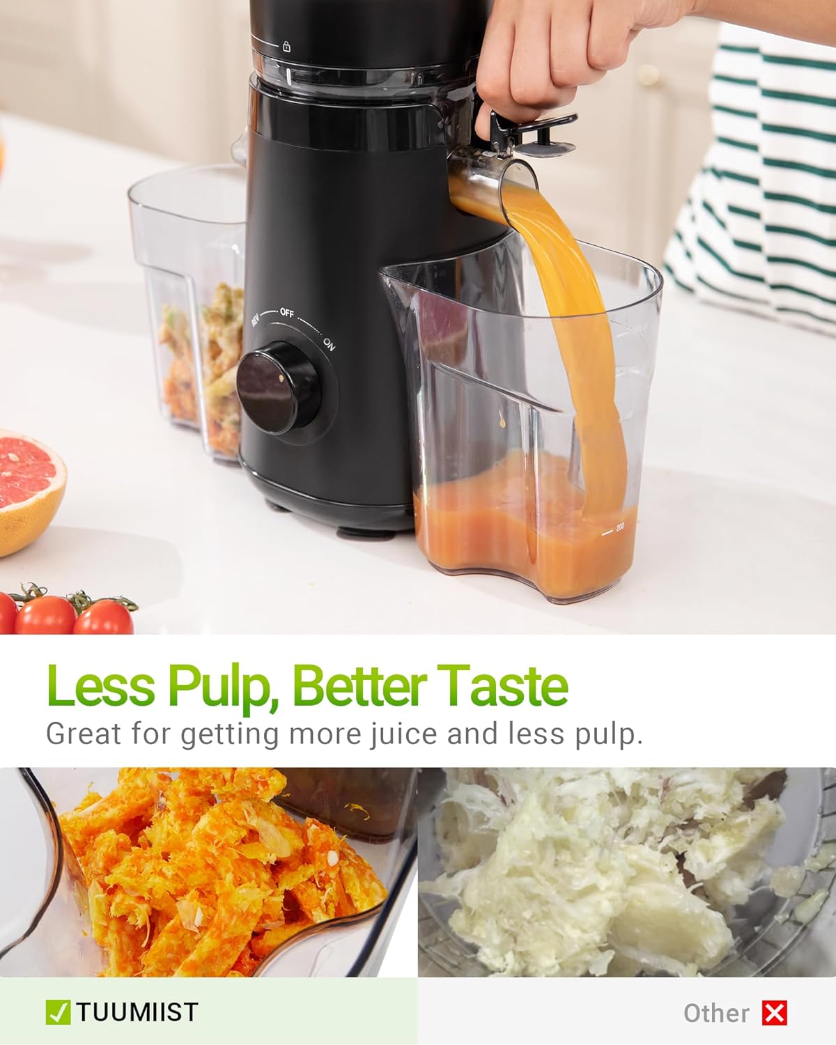 Cold Press Juicer with 5.3