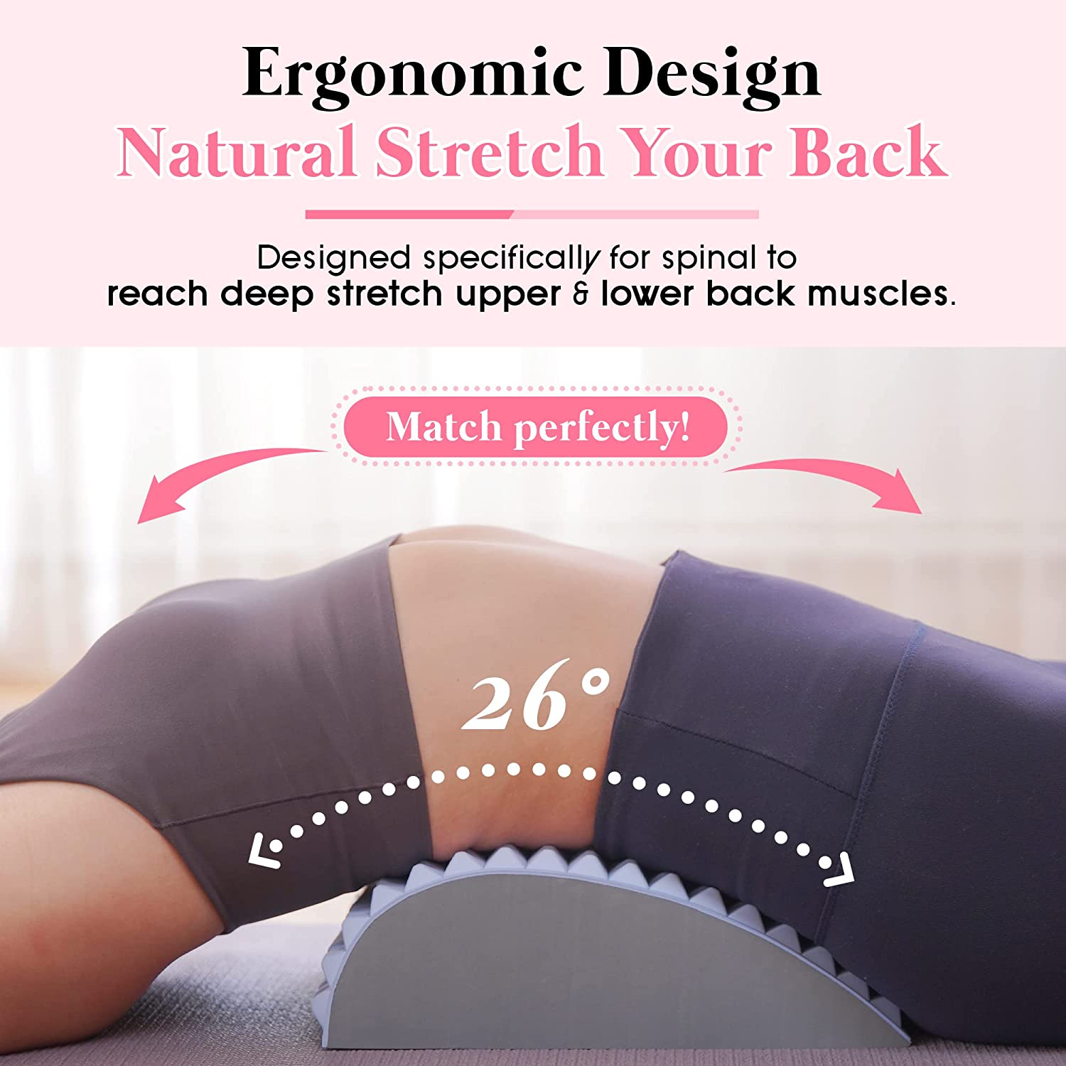 Lower Back Pain Relief Treatme - Back Stretcher Lumbar reseña y precio