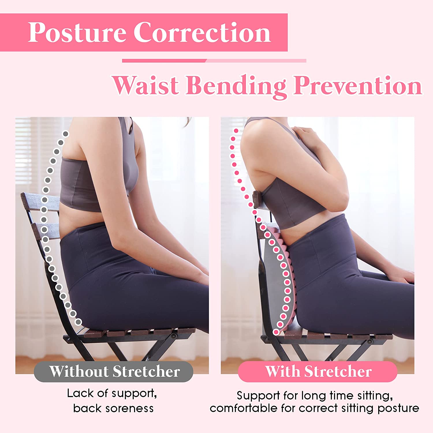 Lower Back Pain Relief Treatme - Back Stretcher Lumbar reseña y precio